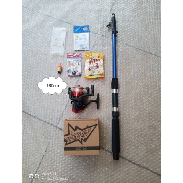 paket pancingan lengkap murah set pancing antena set pancingan ikan set pancing sungai
