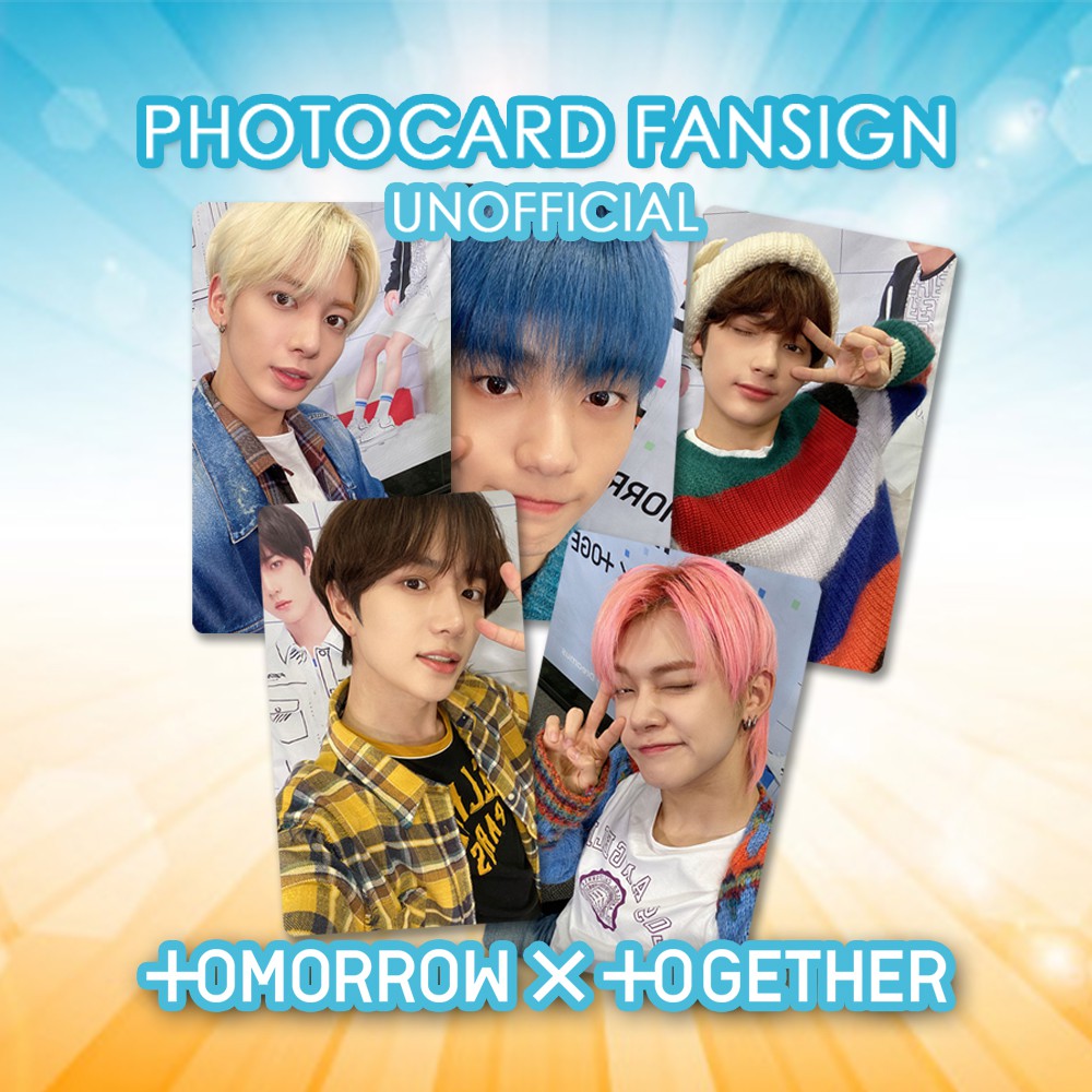 photocard TXT fansign unofficial