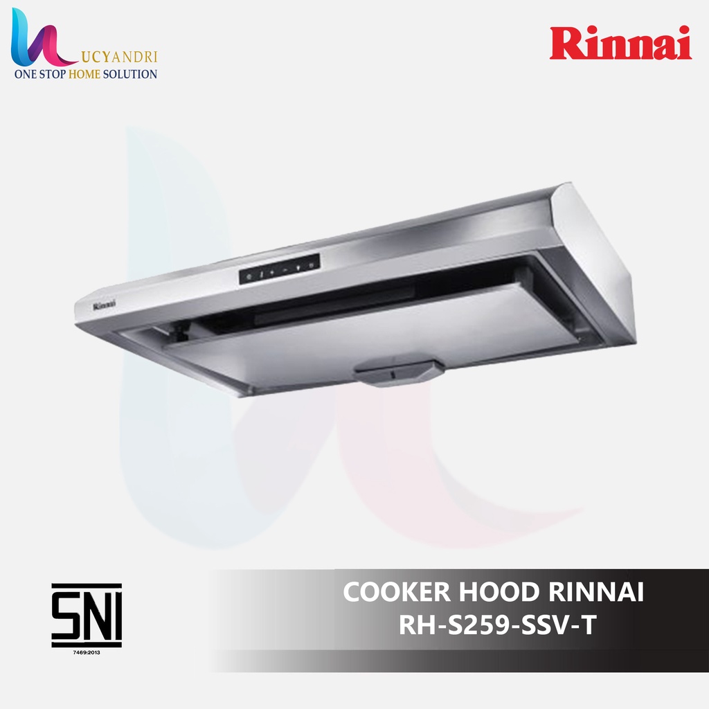 Rinnai Cooker Hood - RH-S259-SSV-T Penghisap Asap Kompor