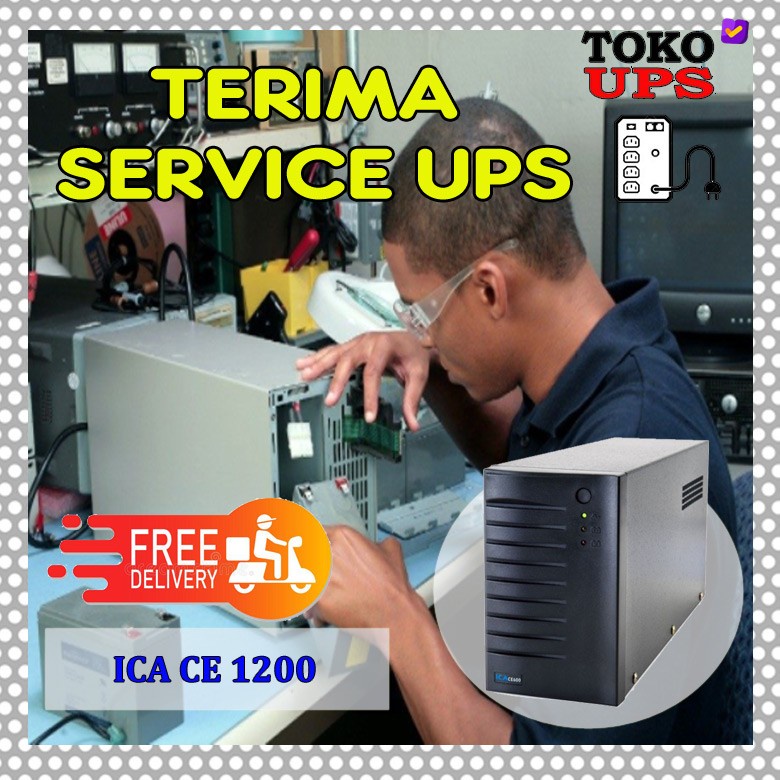 ICA CE1200 Service UPS Ganti Baterai UPS