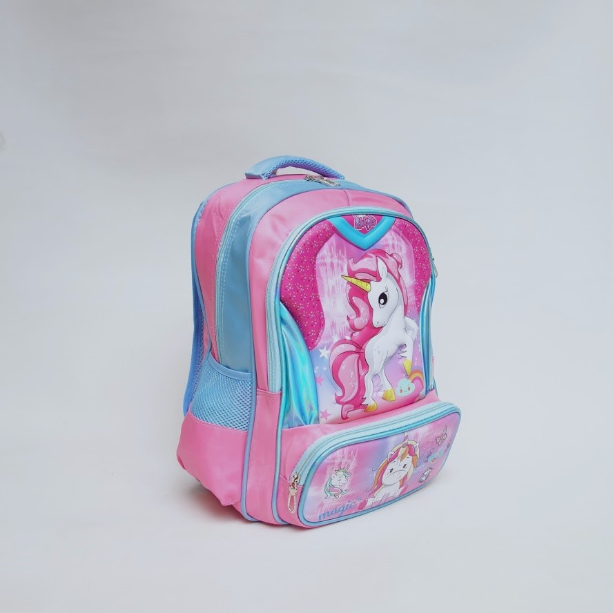 Tas Ransel Sekolah Anak 2603 Unicorn Lol Spiderman Kids Backpack - Skoola