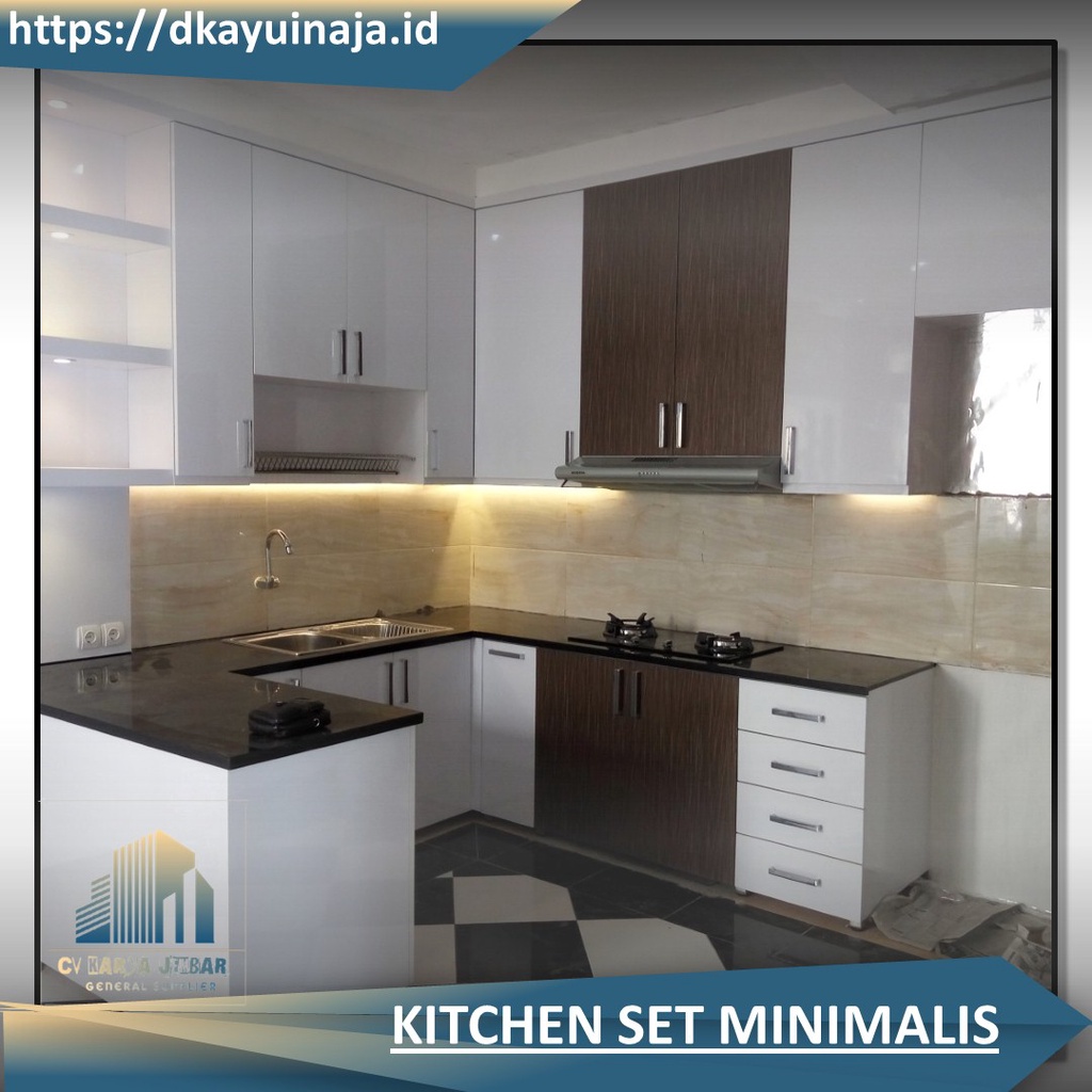 Furniture Kayu Kitchen Set Dapur Minimalis Murah dan Custom Level Premium kitchen set minimalis