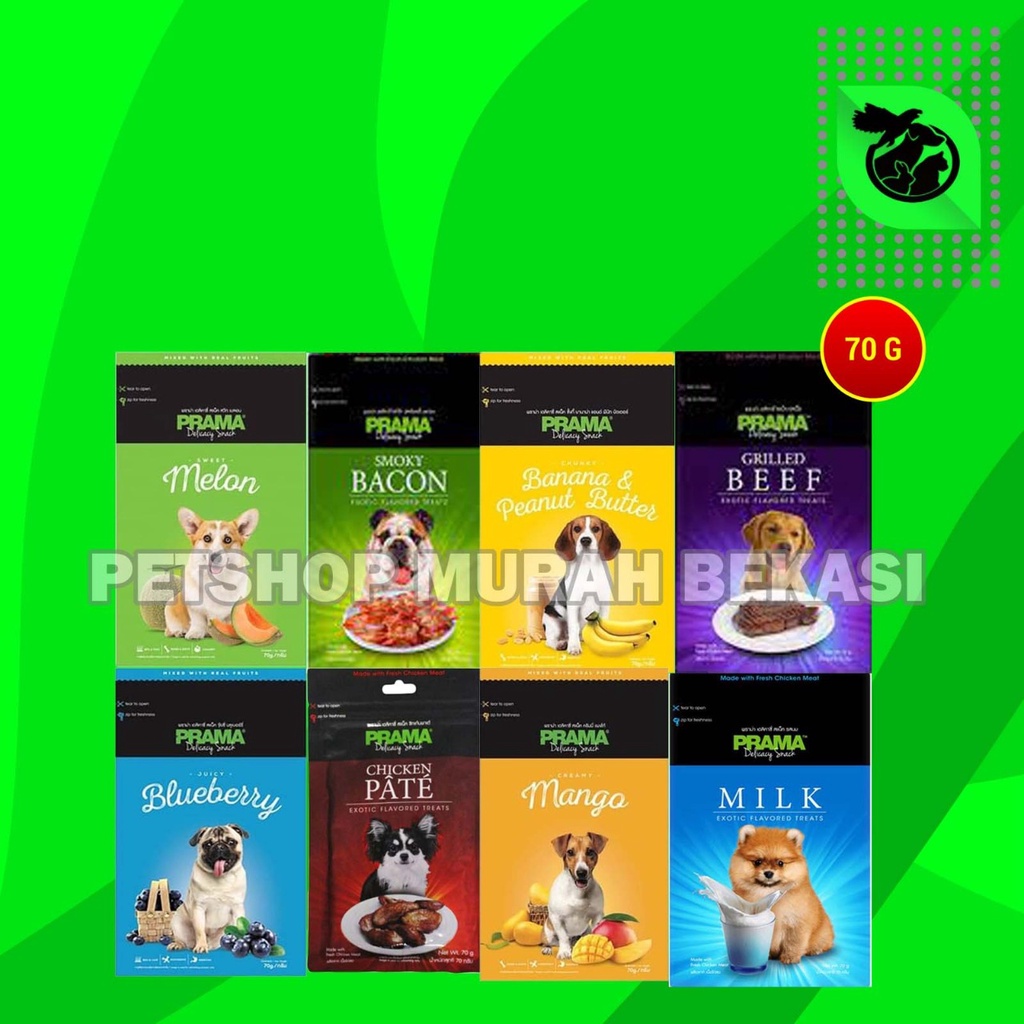 Prama Cemilan Makanan Snack Anjing Dog Snak 70 Gram