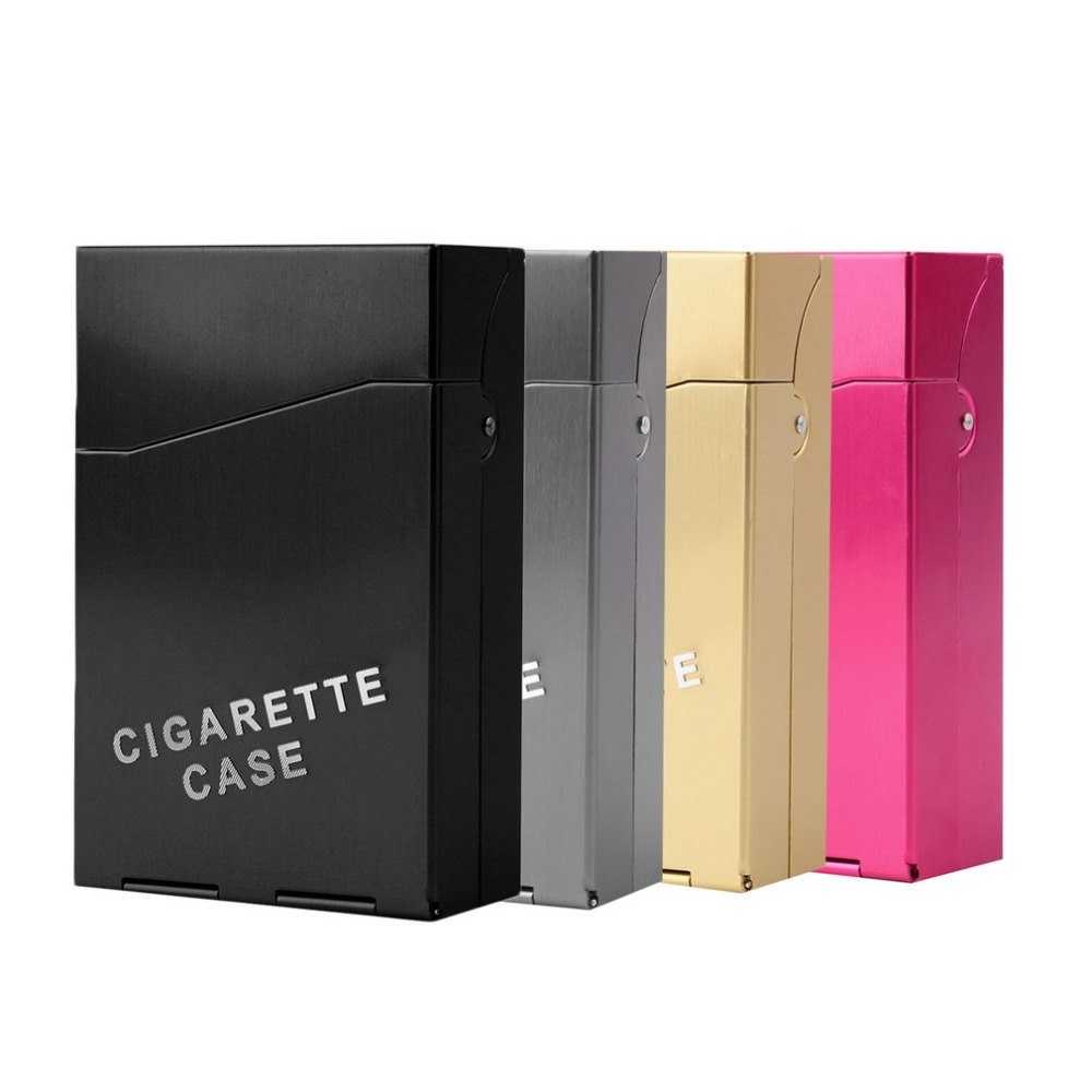 DINGHAO Kotak Rokok Fashion Aluminium Cigarette Case 20 batang