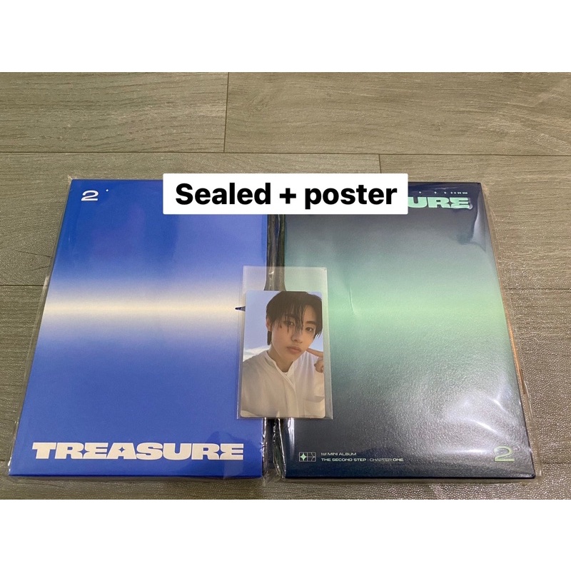 [BOOKED] album treasure photocard essential odysseus sunghoon bundle album sealed treasure + poster 