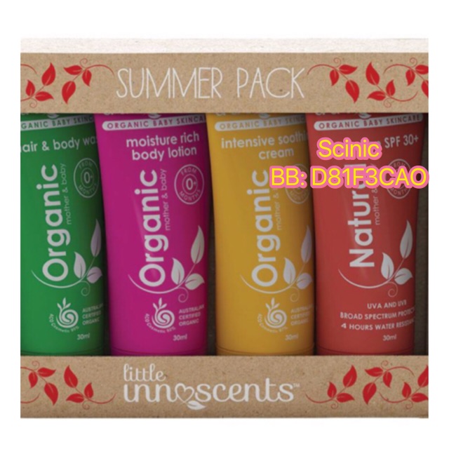 Little Innoscents Travel Pack x 4, 30mL each Dari 🇦🇺