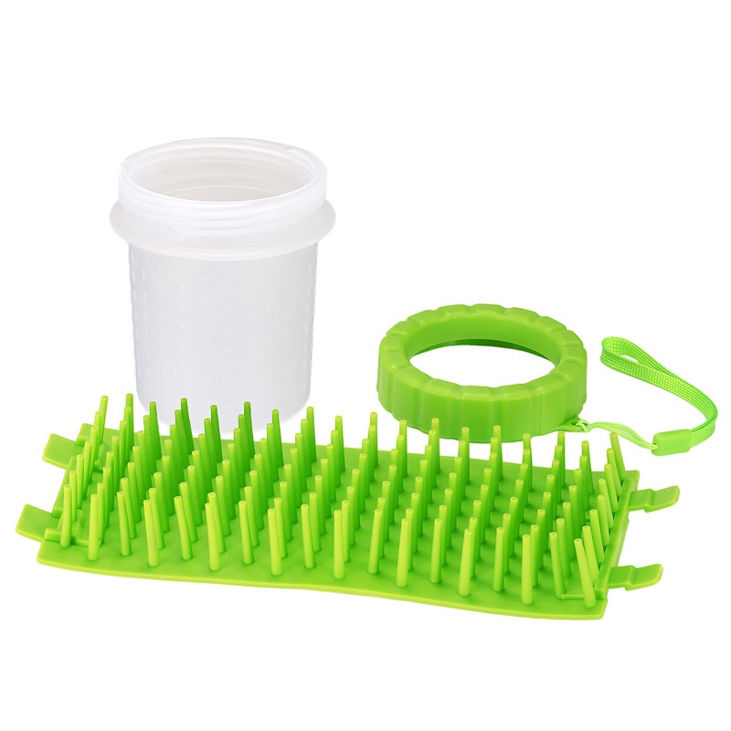 Ember Cuci Kaki Anjing / Kucing Peliharaan Bahan Silikon Lembut portable Untuk Outdoor