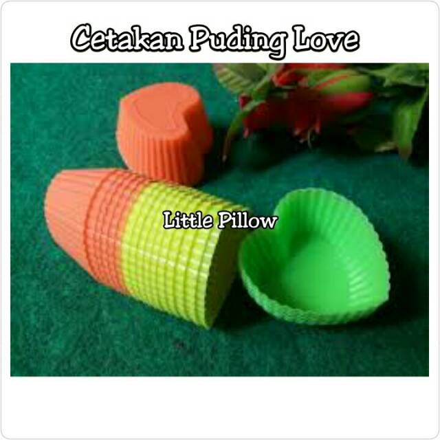 ( HATI MINI ) Cetakan Puding Hati/Cetakan Bolu Kukus Love/Cetakan Agar Agar