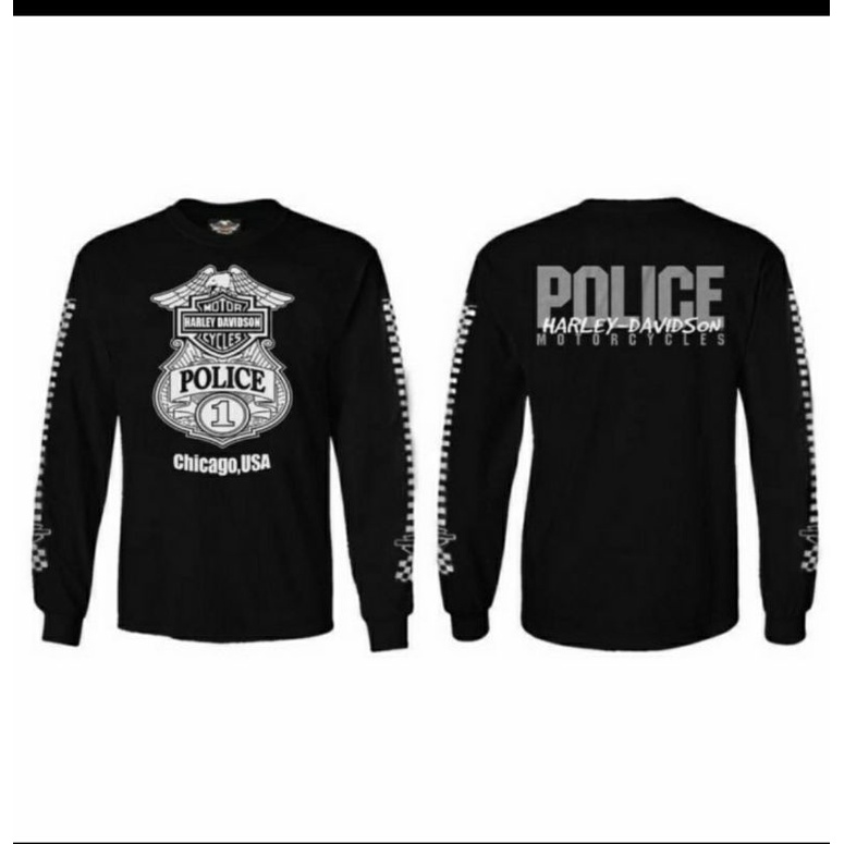 Kaos Harley Davidson Police us