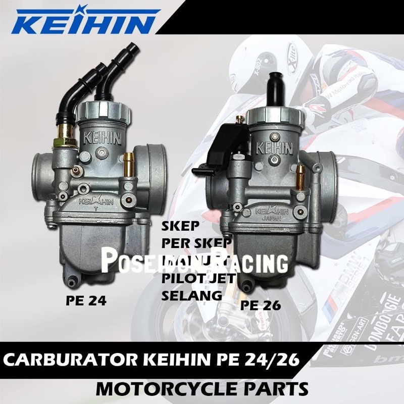 Karbu Keihin / Carburator Keihin Model AbouHawa Pe 24/26/28 Universal Semua Motor