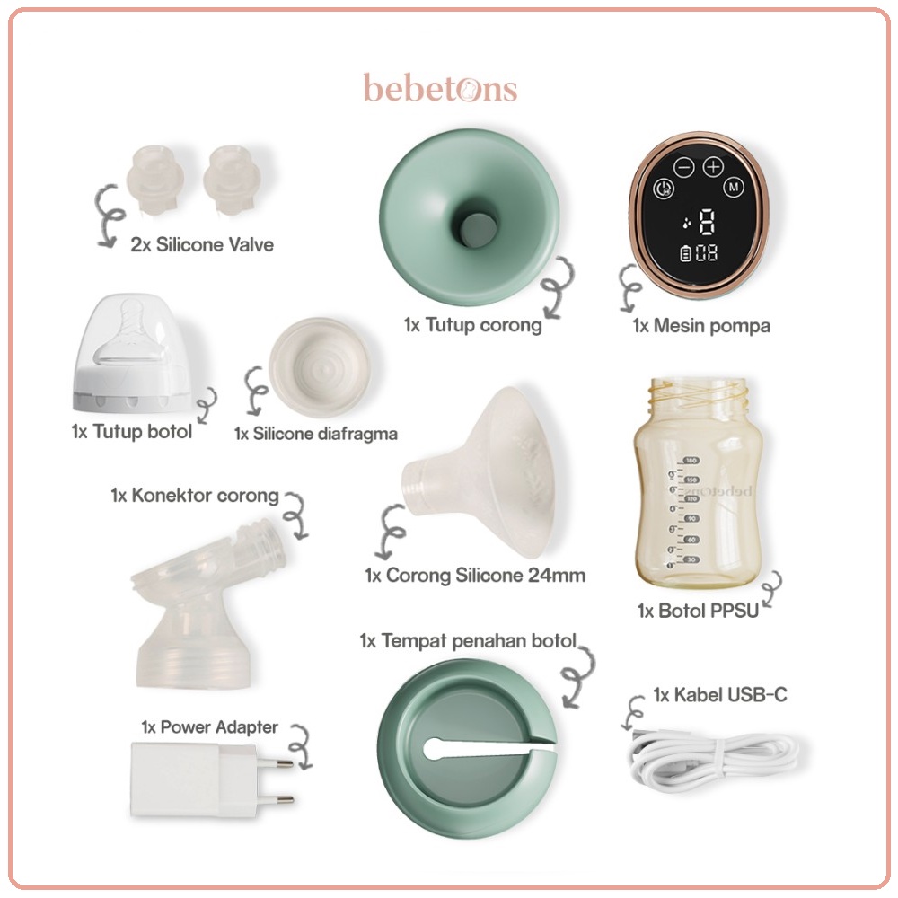 Bebetons NEO V2 Single Electric Breastpump