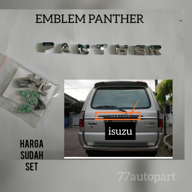 Emblem panther new belakang