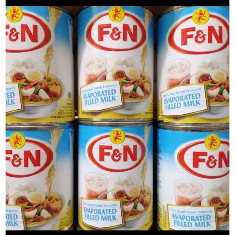 Susu Cair Evaporasi F&amp;N 380gr / Evaporated Filled Milk F&amp;N Kaleng / Evaporasi Susu Cair FN 380gr