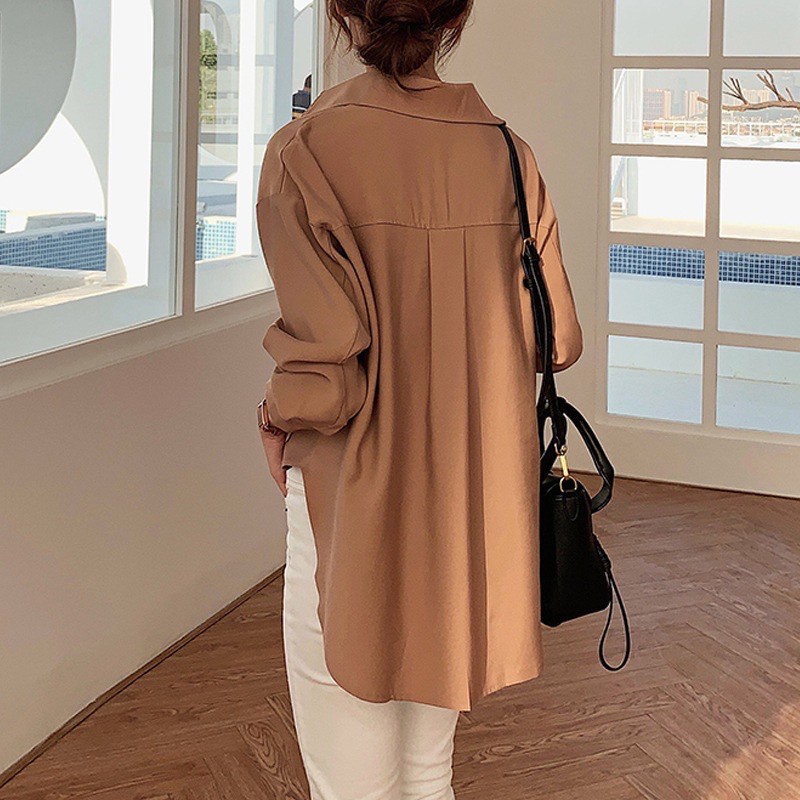 [GABY]Kemeja wanita Korean Style Import lengan panjang office kerja hijab modern-3
