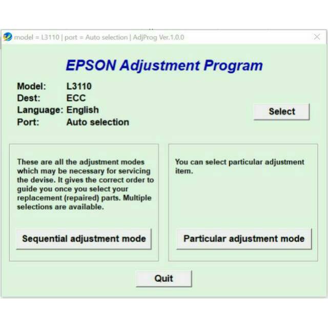 Resetter Epson L3110 Resetter Epson L1110 Resetter Epson L3150