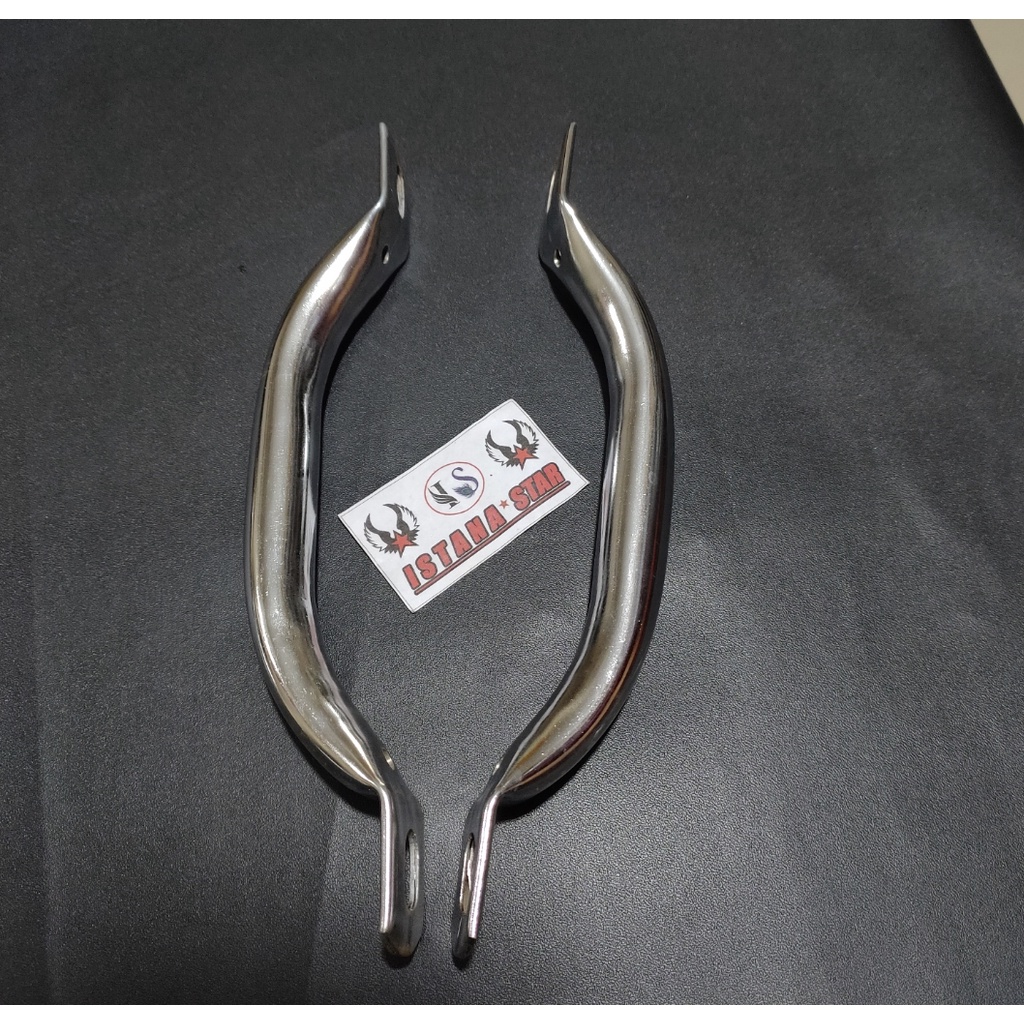 Standar samping rxking rxs / ninja r ninja rr ring18 CHROME Anti karat dijamin berkualitas+Behel Crom