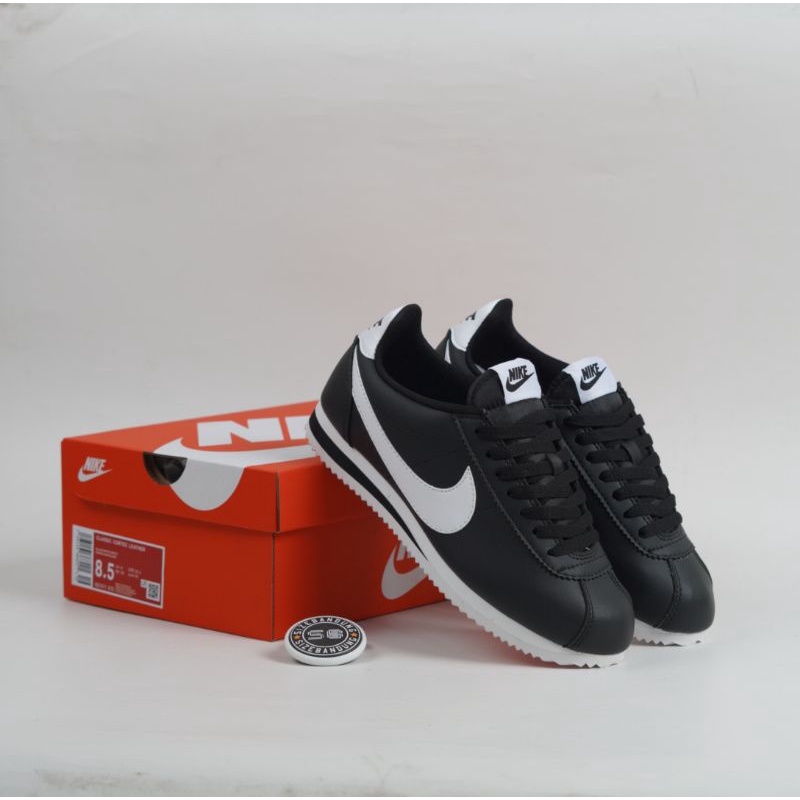 Nike Cortez Classic Leather Black White