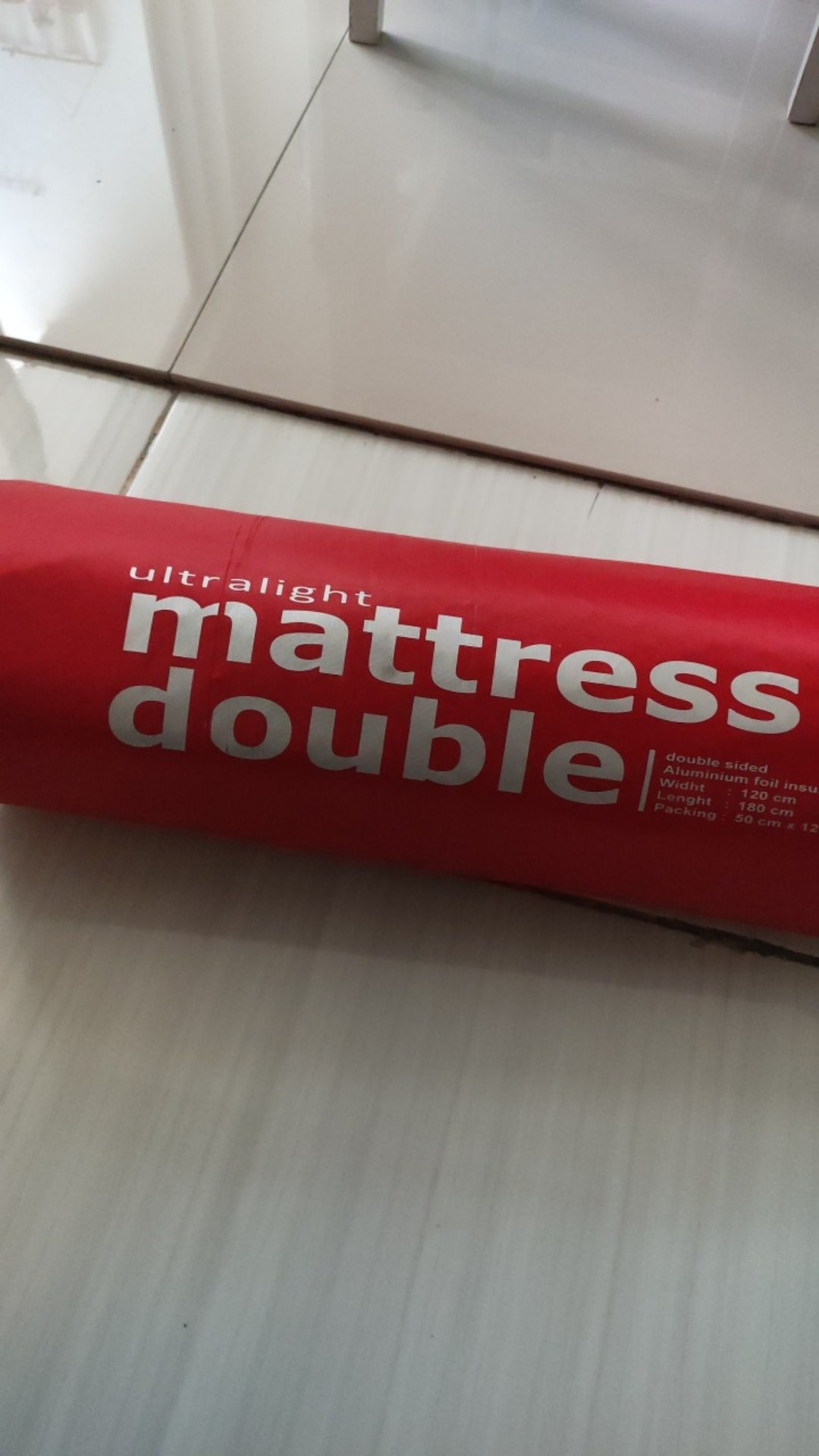 Matras Aluminum Foil Double Side Matras Camping Hiking Outdoor