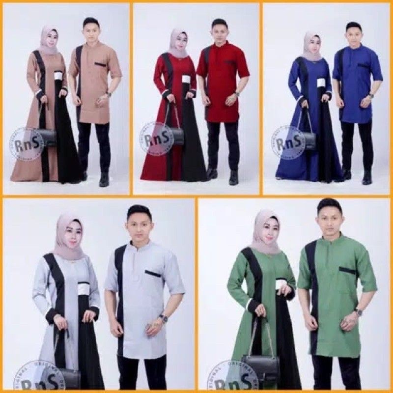 SARIMBIT LEBARAN (2021) HAFIZ&HAFIZAH FAMILY GAMIS PLUS KHIMAR- BAJU COUPLE KELUARGA TERBARU