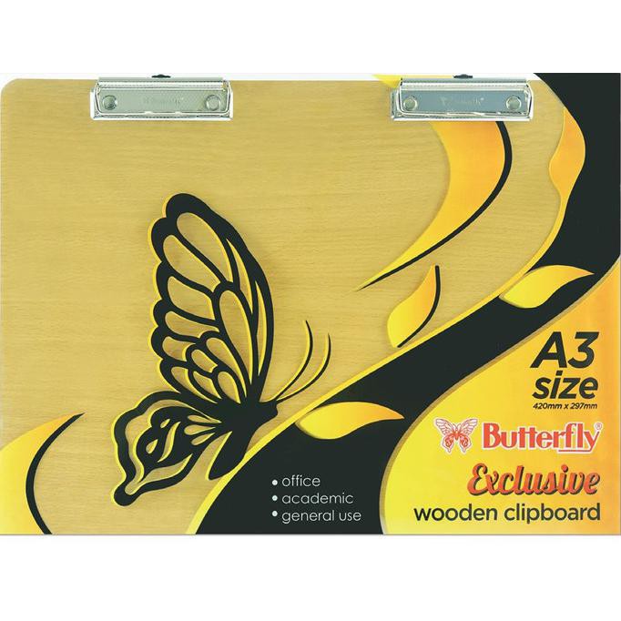 

Big Sale Clipboard A3 Wooden Butterfly Cuci Gudang Awal Tahun