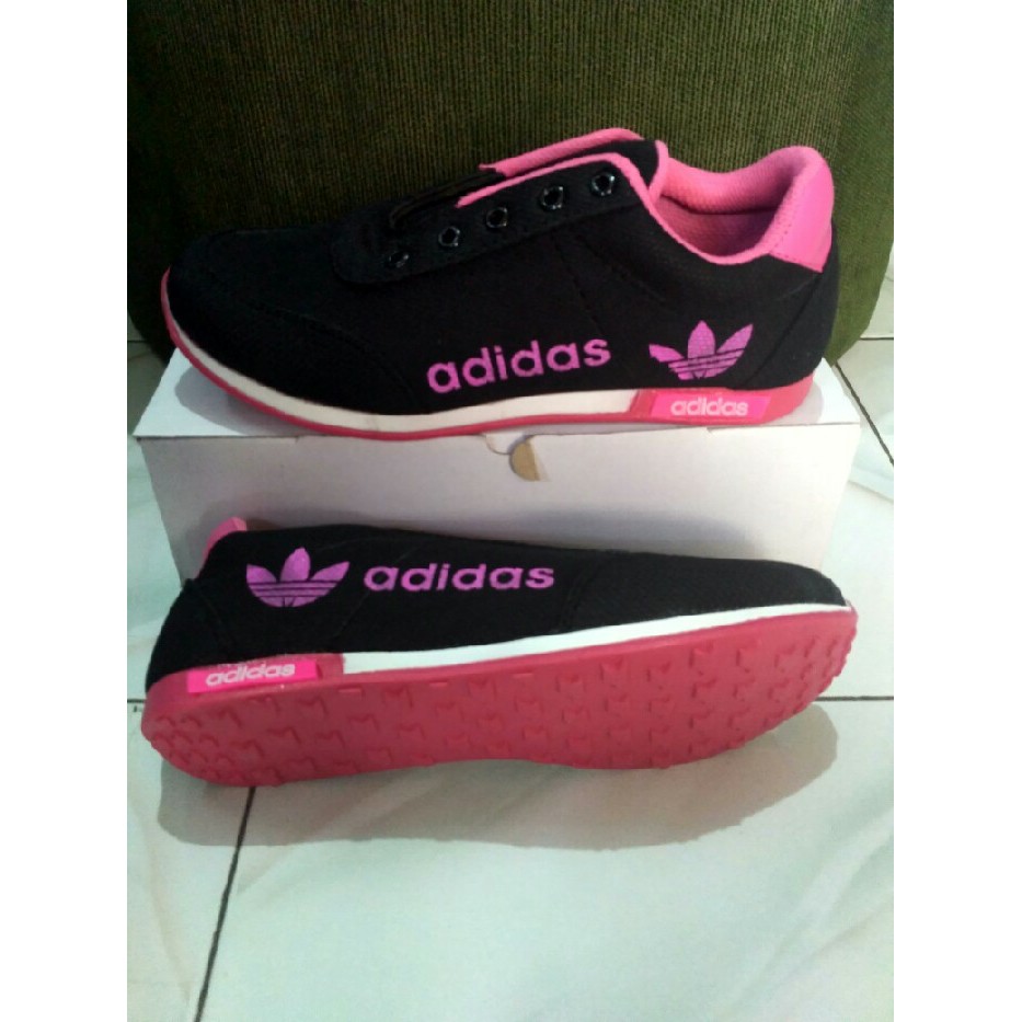 GROSIR SEPATU WANITA PEREMPUAN CEWEK OLAH RAGA KETS ADIDAS ZX PINK SALEM KETS CASUAL SPORT MURAH