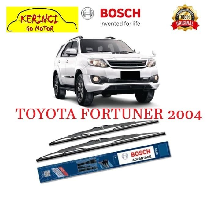 WIPER TOYOTA FORTUNER 2004 BOSCH ADVANTAGE 21&quot; &amp; 19&quot; SEPASANG WIPER