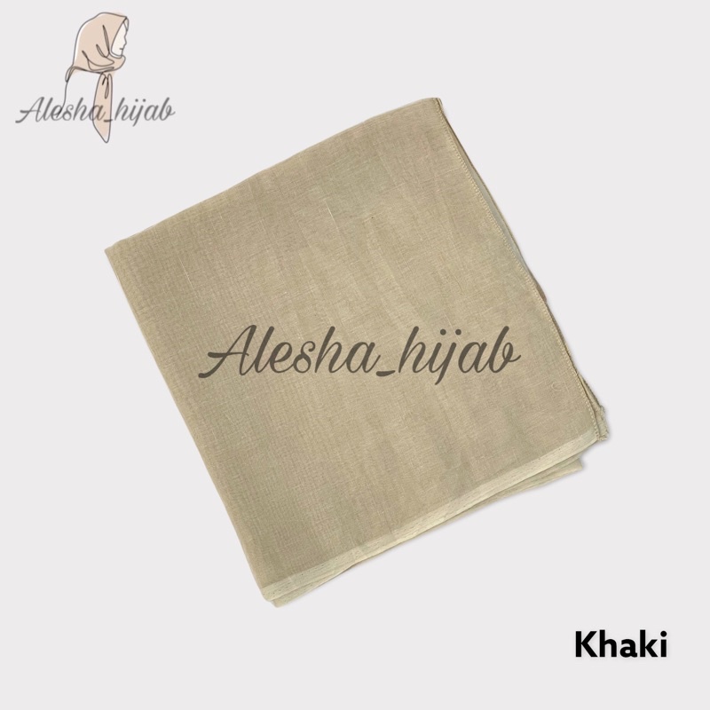 Segi Empat Paris | Jilbab Paris | Hijab Paris | Kerudung Paris Polos Premium-Khaki