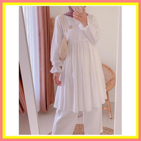Melisa / Tunik Muslimah/ Tunik Remaja/ Tunik Terbaru/Tunik 2020/Tunik Kekinian Murah Jumbo Xxl Fashi