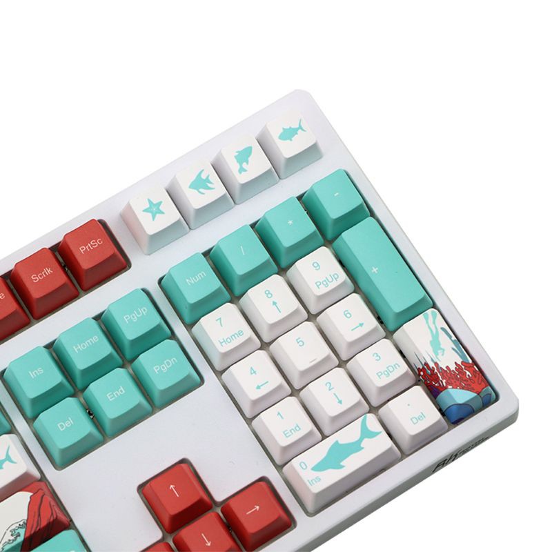 Keycap Keyboard Mekanikal 5 Sisi 109 Waves Dye