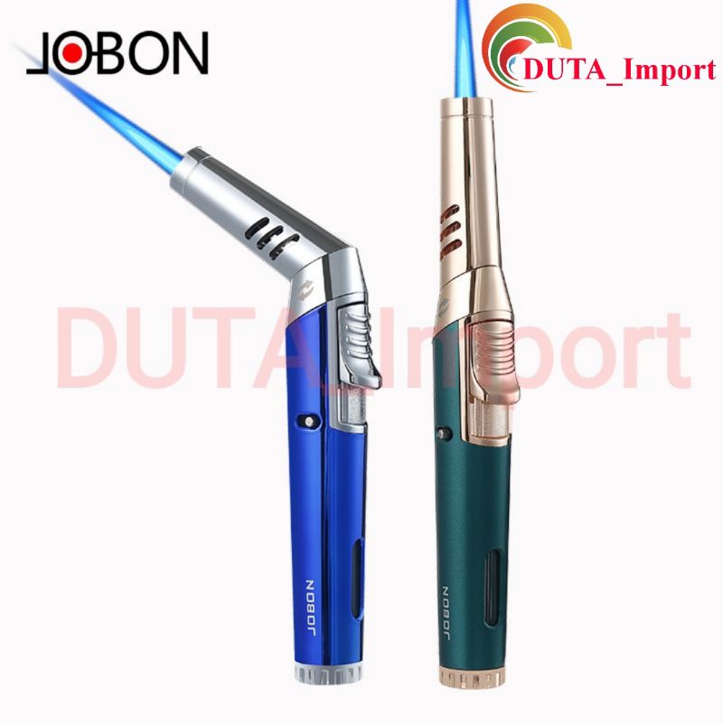 JOBON Single Jet Turbo Lighter Korek Api Gas Model Lurus/Miring