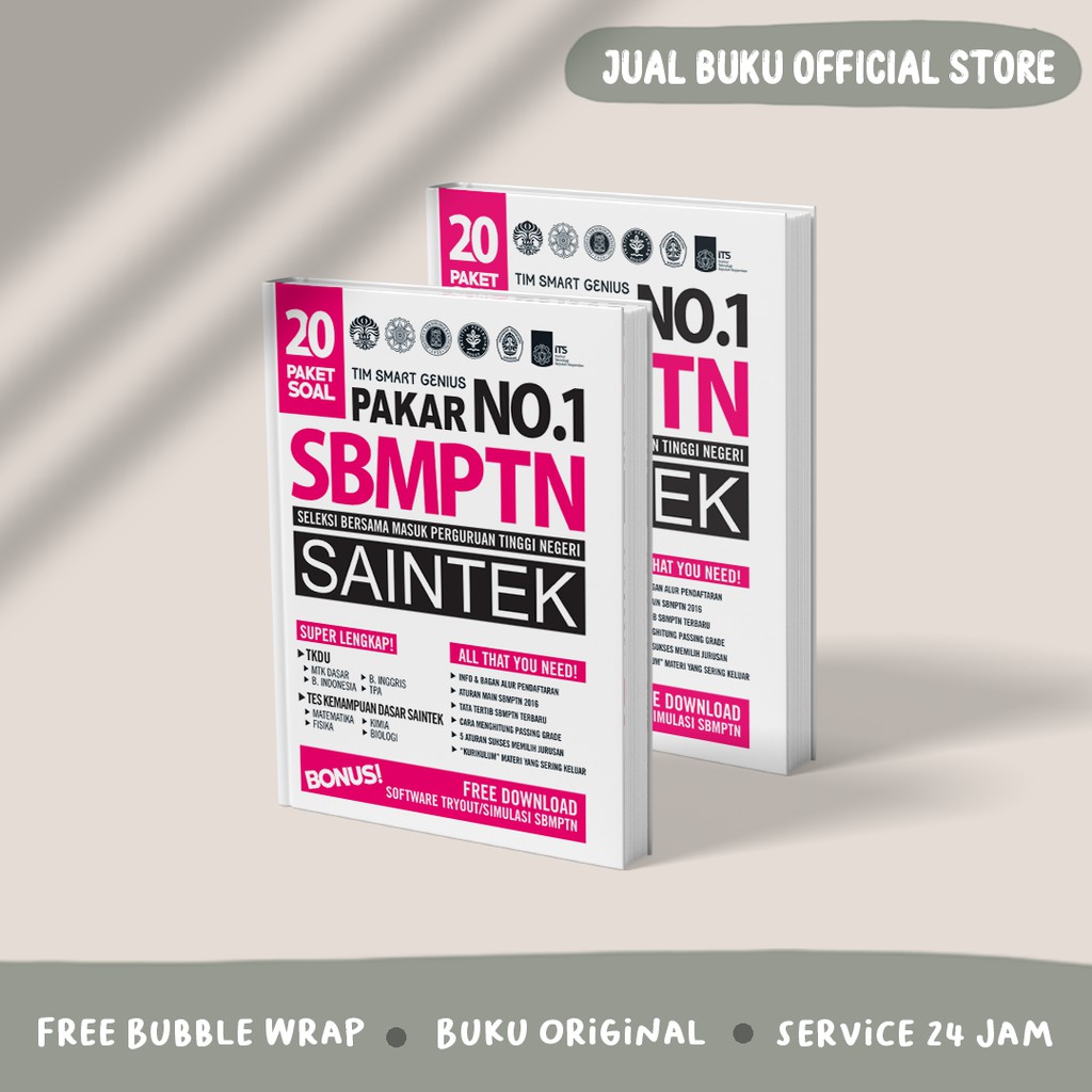 DISKON 8.8 : BUKU SBMPTN SAINTEK (IPA) - BUKU SOAL SBMPTN SAINTEK (IPA)
