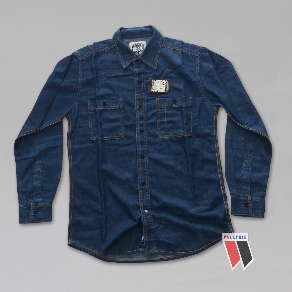 Sharks Kemeja Denim Navy Original BNWT