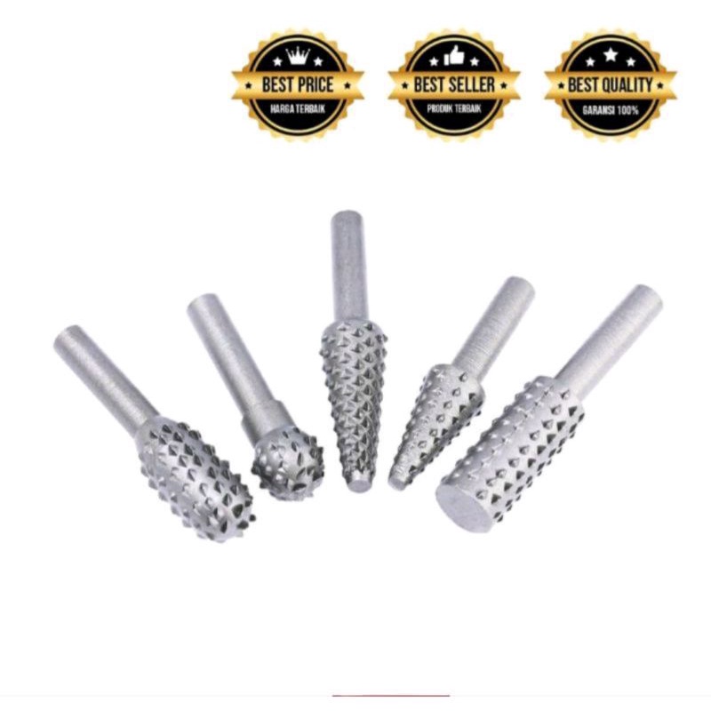 MATA BOR KAYU ROTARY RAPS SET 5PCS KENTARO JAPAN QUALITY