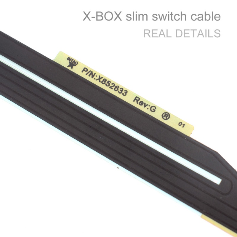 Btsg Console Switch Ribbon Cable Power Eject Button Untuk Konektor Pita Sensor Sentuh Flex Cable Cord Untuk XB 360slim