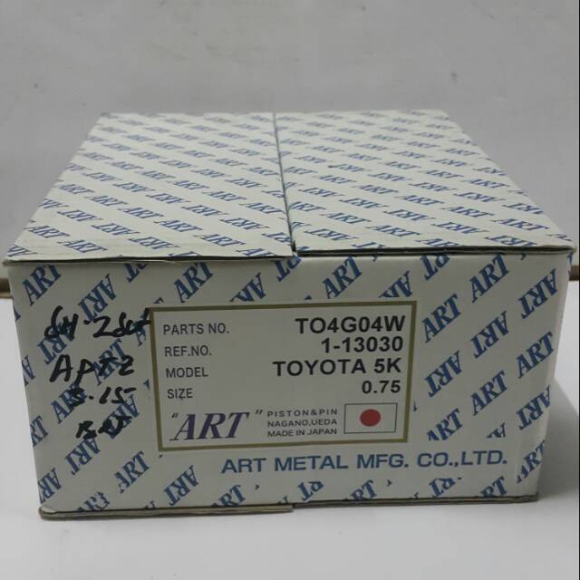 Piston / Seker Kijang 5K merk ART oversize 0.75