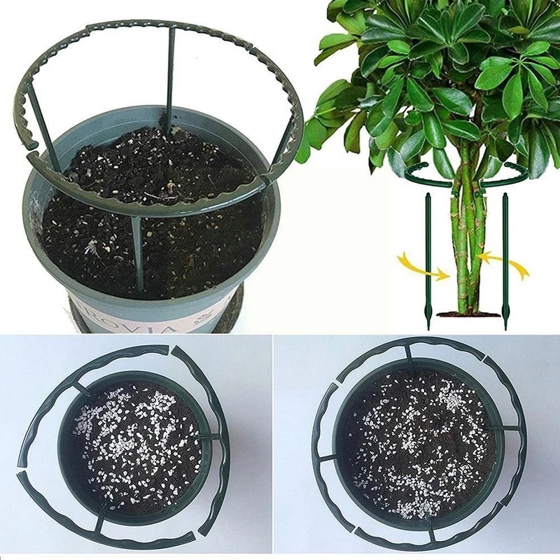 [Garden Plant Support Cage ][ Half Round Flower Holder Stake ][Plastic Flower Pot][ Climbing Trellis Orchard Rod Gardening Bonsai Tool][Plastic Green House Orchard Rod]