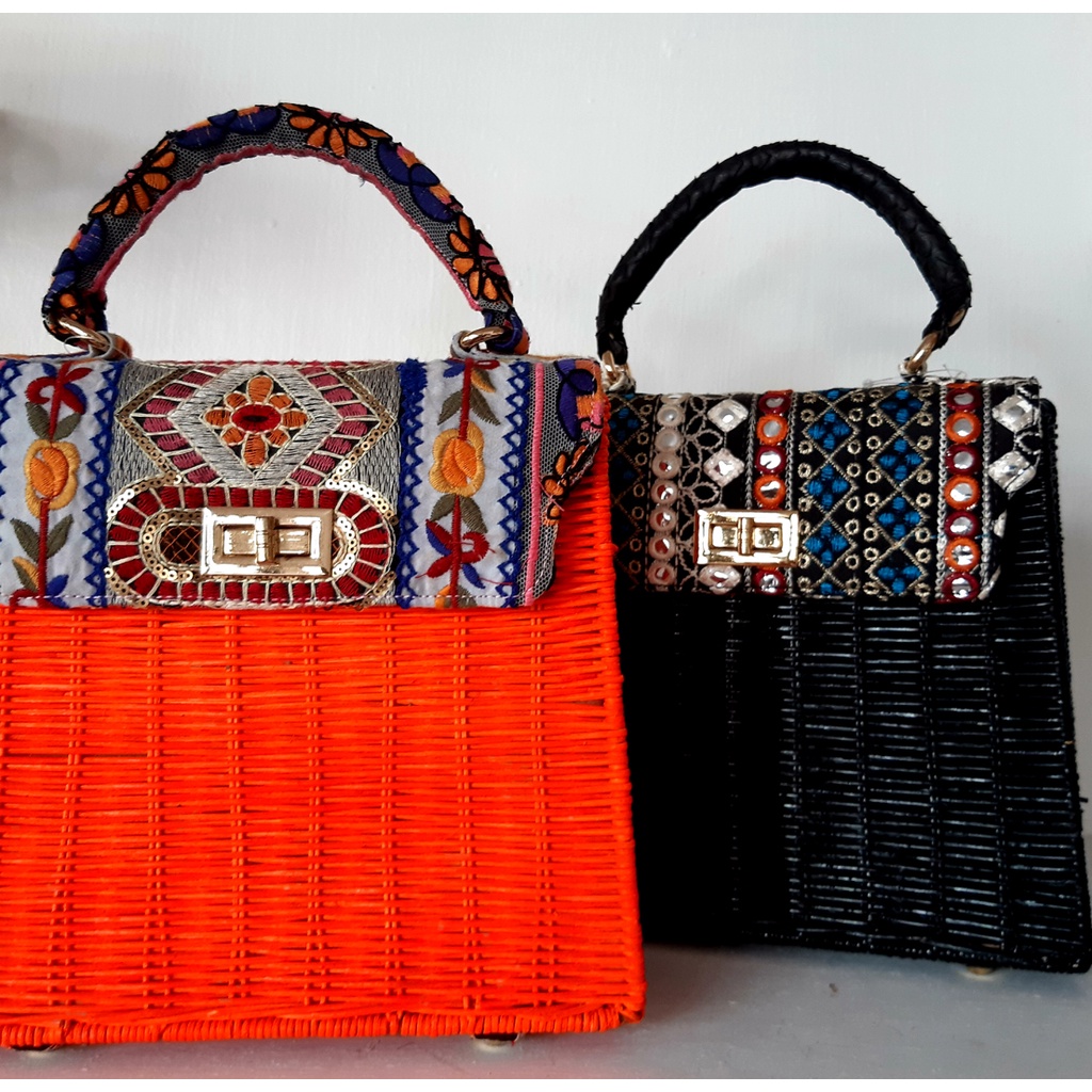 Handmade Handbag - Rotan Print//Tas Rotan Wanita//Tas Wanita