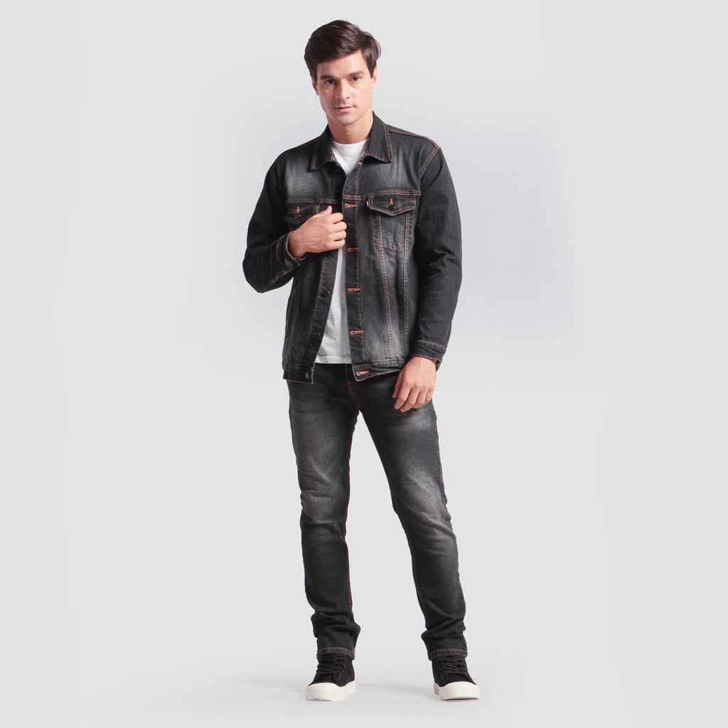 JAKET PRIA KEREN ORIGINAL BRODO - JACKET JEANS DENIM COWO