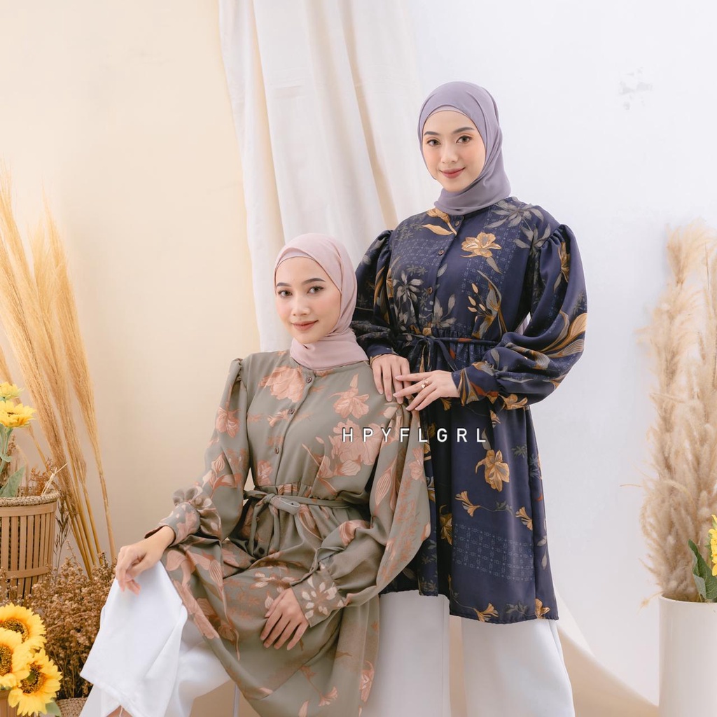 CENDANA TUNIK//PRADA CREPE SIAP KIRIM