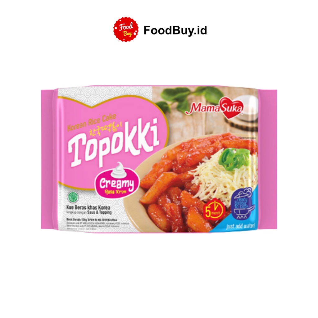 

MamaSuka Topokki Korean Rice Cake Creamy 134 gr