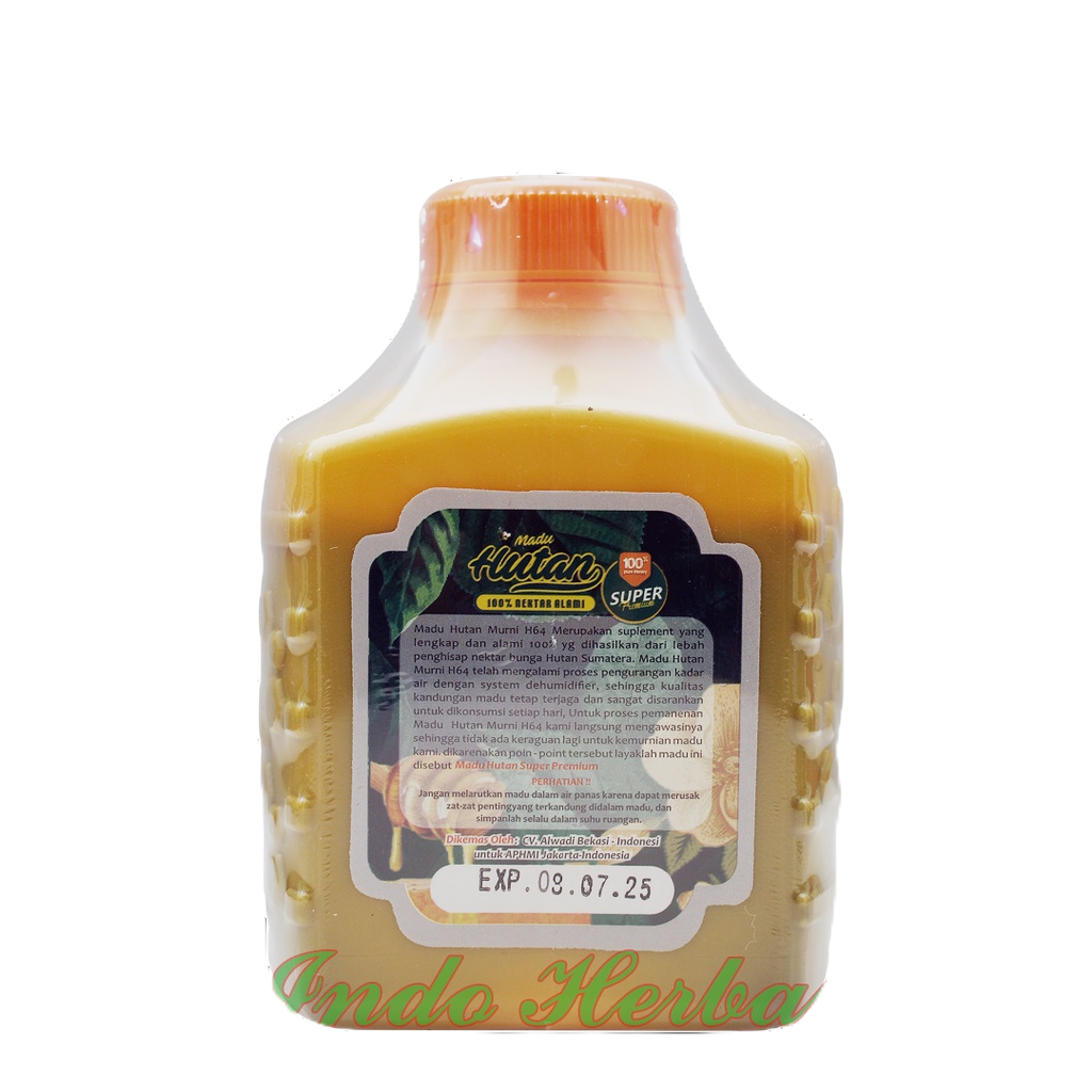 Madu Hutan H64 Super 500gr | 100% Nektar Alami | Madu Super Premium