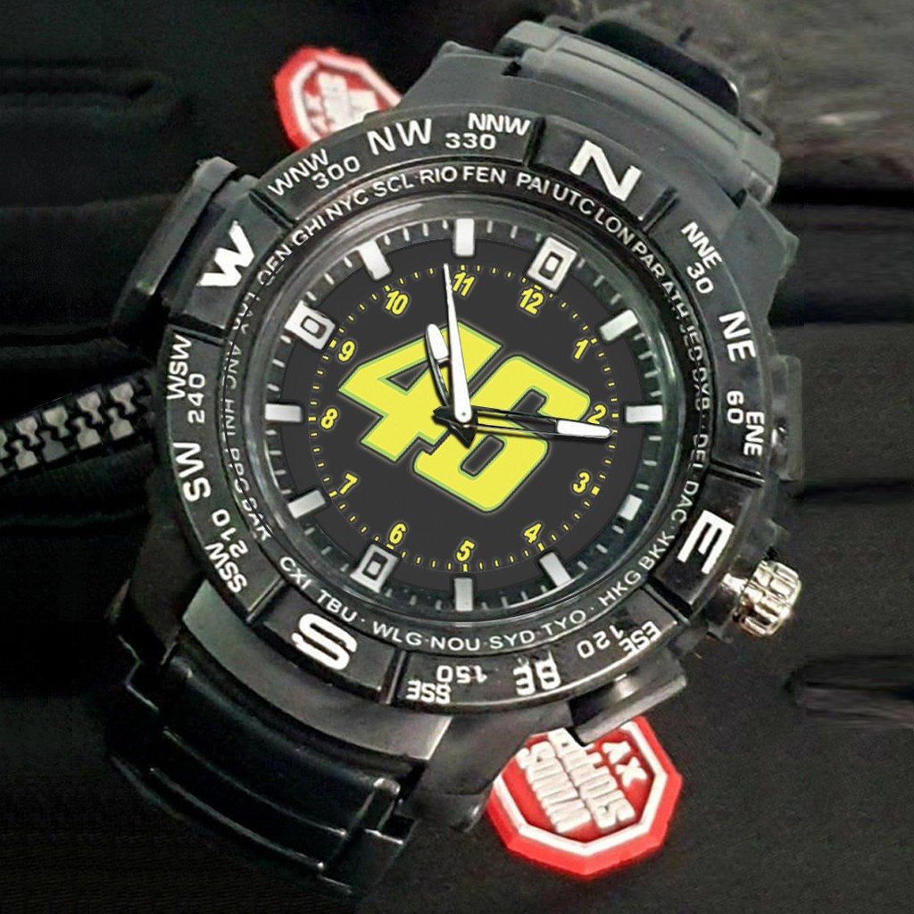 (EXCLUSIVE) Jam Tangan VALENTINO ROSSI 46 motif 1 Sport Bagus