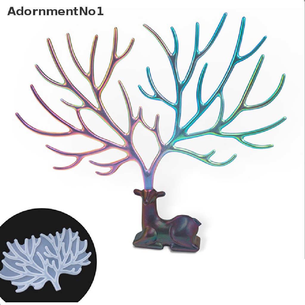 (AdornmentNo1) Cetakan Resin Bentuk Tanduk Rusa Bahan Silikon Untuk Kerajinan Tangan