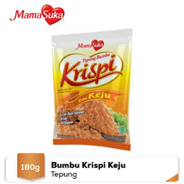 

Mama Suka Tepung Bumbu Krispi Rasa Keju 180gr