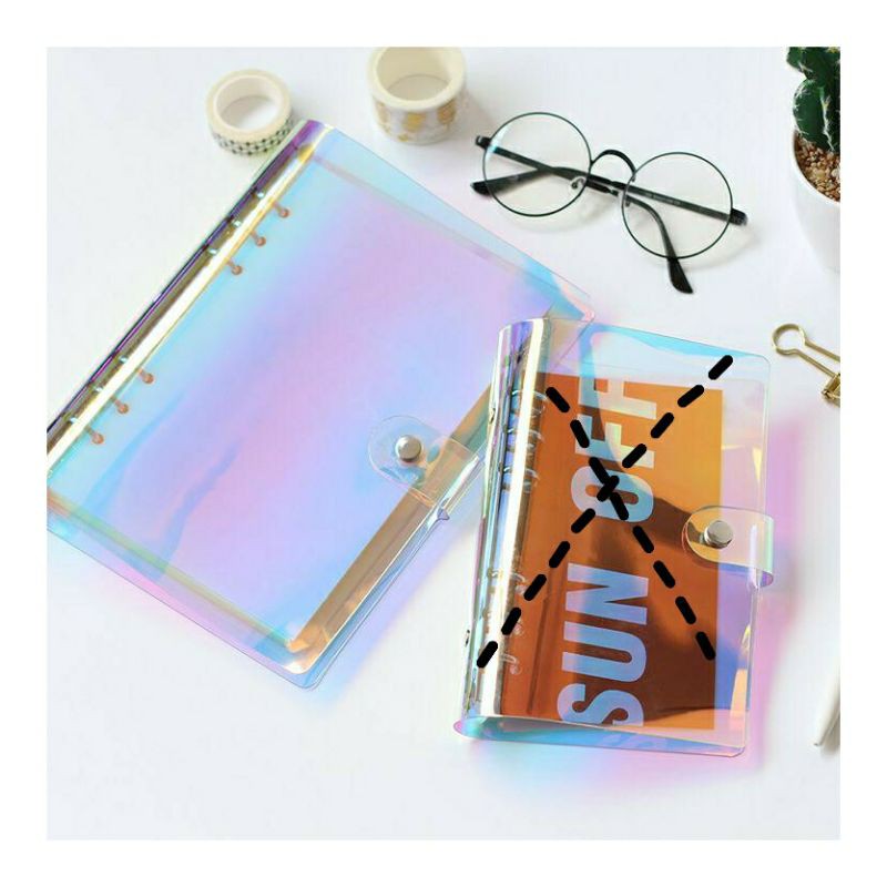 

Binder Transparan Hologram ukuran A5 Cover Binder