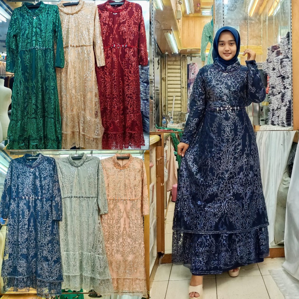 PROMO LONG GAMIS PESTA / GAUN PESTA CANTIK