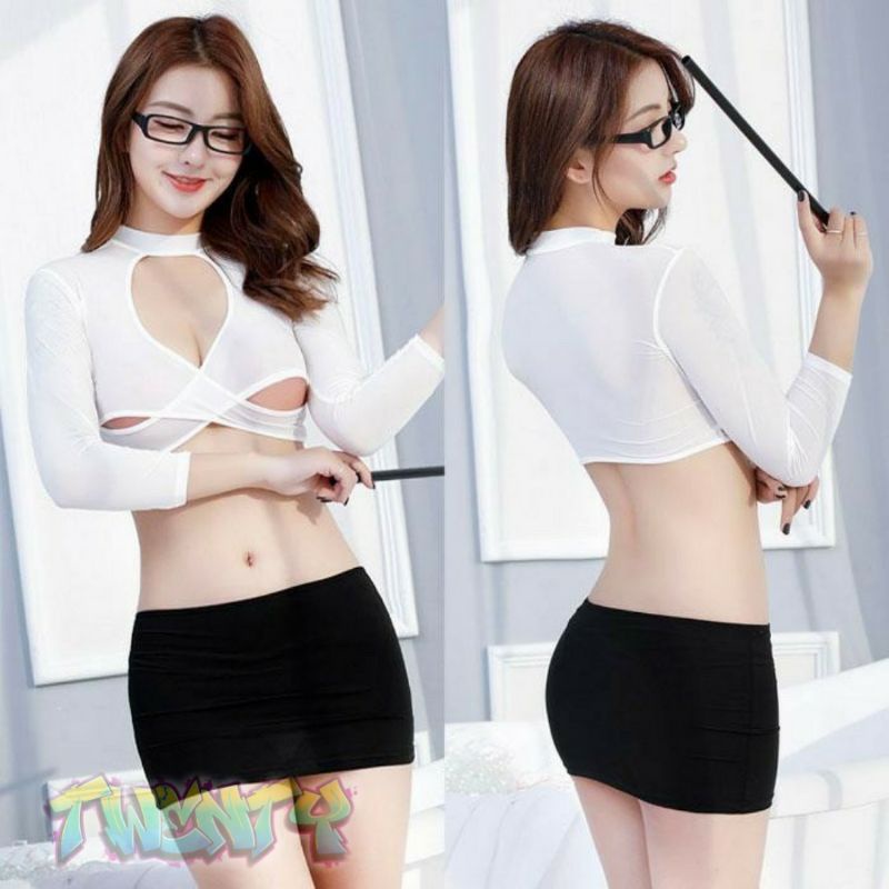 Twenty - Lingerie Sexy Cosplay Teacher / Lingerie Cosplay Guru + G String