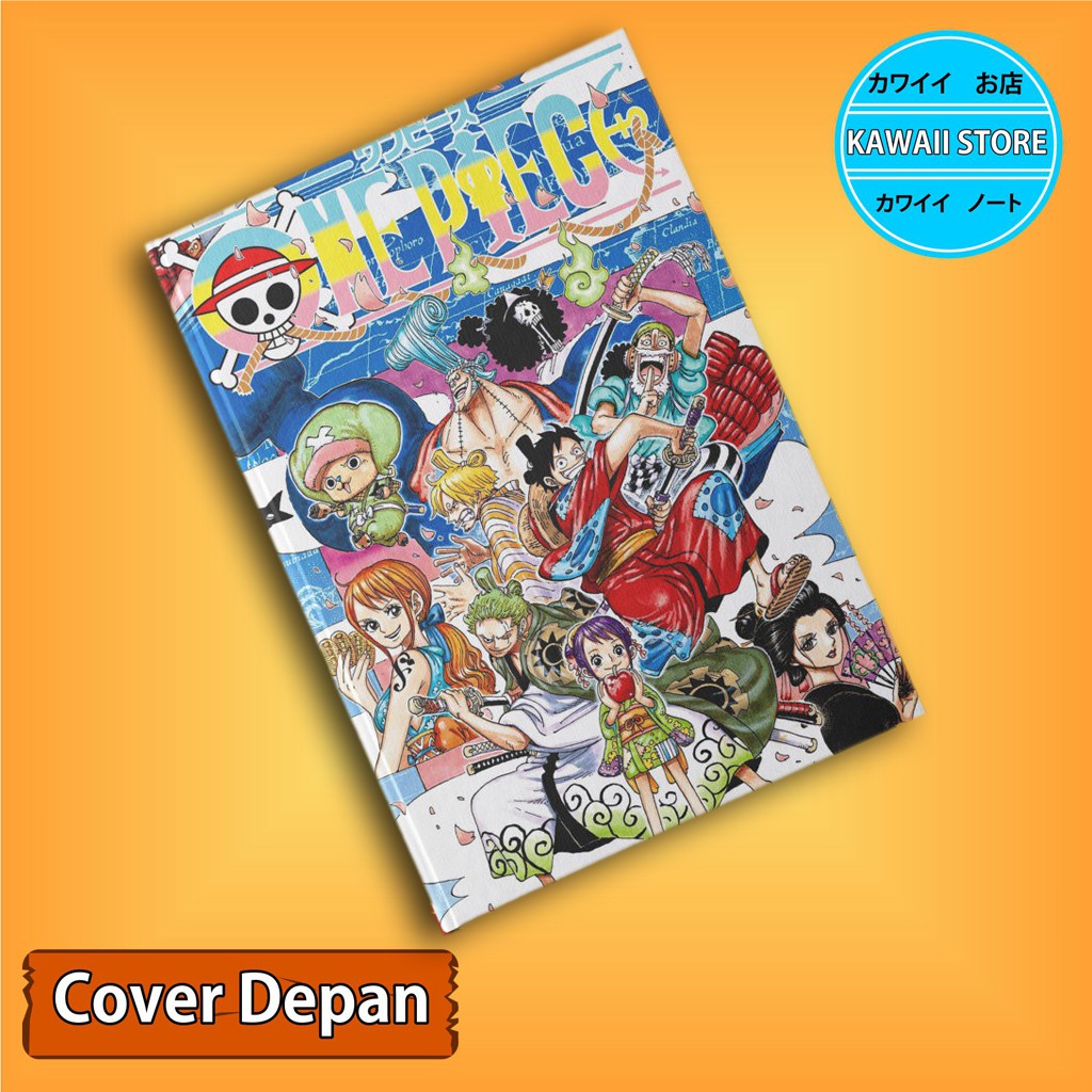 

Notebook / Pocket book Hard Cover Anime One Piece KOMIK COVER WANO ARC B uk A5 & A6 / Notes Book