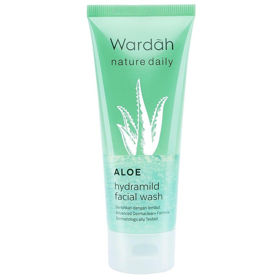 Wardah Nature Daily Aloe Hydramild Face Wash // Multifunction Gell 100ml