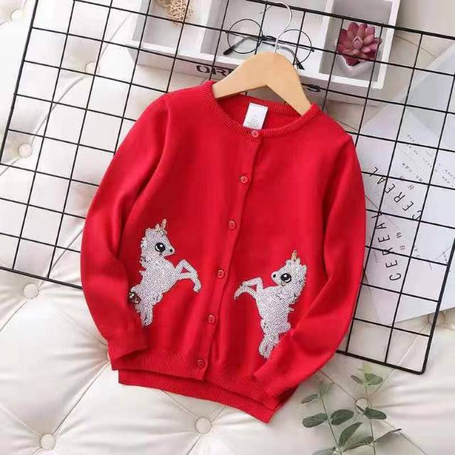 Sweater anak rajut unicorn / sweater anak perempuan motif unicorn